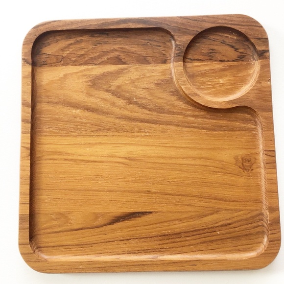 Dolphin Other - Dolphin Teak 2 Section Cheese Board Serving Tray